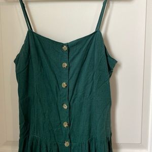 UO Forest Green MIDI Dress